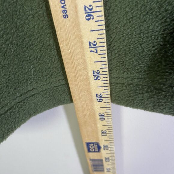 VTG Cityscape Men's XL Green Fleece Vest Full Zip 2 Horses Made Canada Foal - Picture 11 of 12